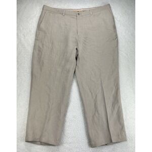 Tommy Bahama Linen/Silk Pants Mens 42x30 Straight Leg Flat Front Lightweight